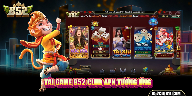 Tải game B52 club apk tương ứng